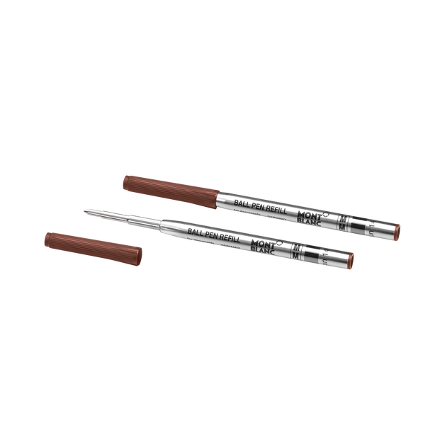 2 Ballpoint Refills, Toffee Brown - Medium - 2