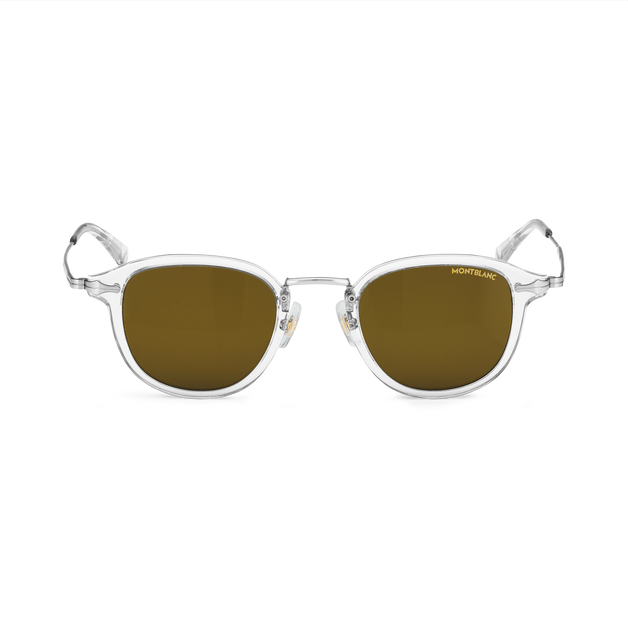 Round Sunglasses with Grey Injected Frame - 1