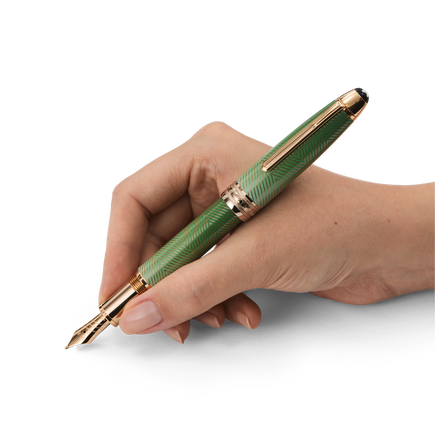 Meisterstück Calligraphy Solitaire Celadon Dégradé Fountain Pen Curved Nib