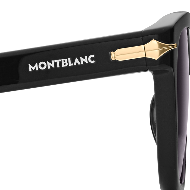Squared Sunglasses with Black Colored Acetate Frame (S) - 8
