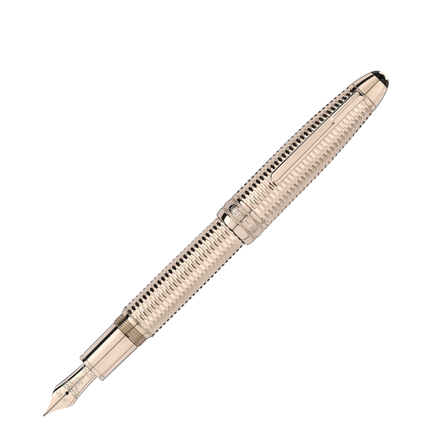Meisterstück Geometry Solitaire LeGrand Pluma estilográfica (F) con revestimiento en oro emblemático - 8