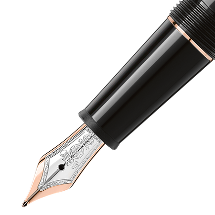 Pluma Estilogr&aacute;fica Meisterst&uuml;ck Classique con Revestimiento en Oro Rosa