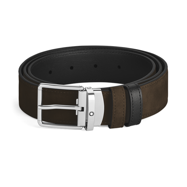 Everyday Buckle Brown/Black 35 mm Reversible Leather Belt - 1