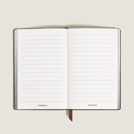 Small Notebook in Ostrich-Embossed Leather, Lined Pages