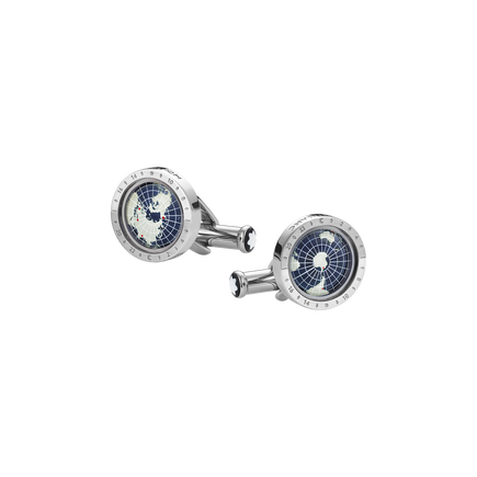 1858 Geosphere Cufflinks Blue