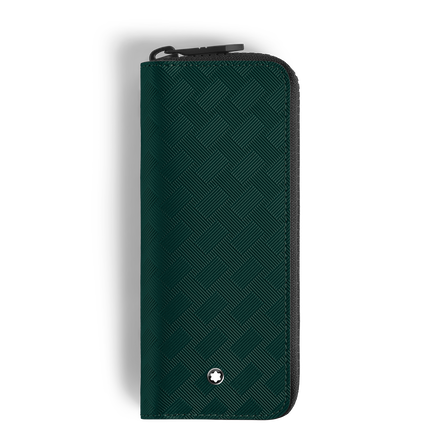 2-Pen Pouch with zip in Extreme Leather