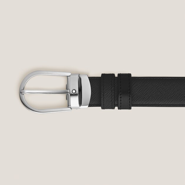 Horseshoe 30 mm Reversible Belt in Sartorial Leather - 3