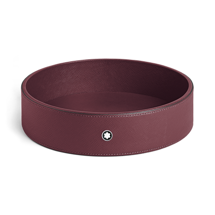 Desk Tray Large, Saffiano Leather, Cassis