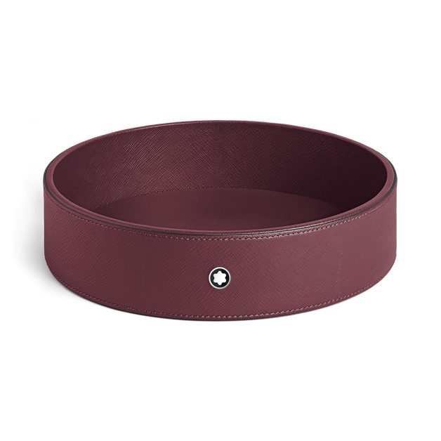Desk Tray Large, Saffiano Leather, Cassis - 3