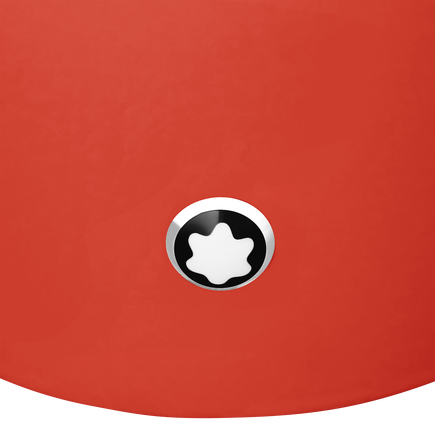 Round Desk tray in Coral Colored Lacquer Wood (Medium)