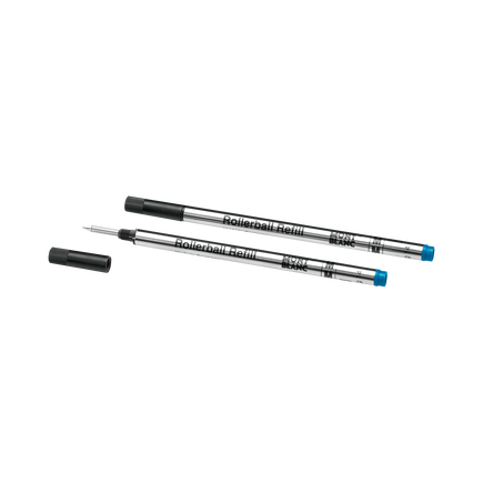 2 recharges pour rollerball (M), bleu barbade