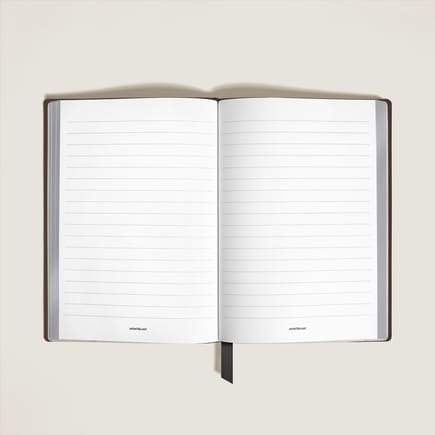 Medium Notebook, Grained Leather, Tobacco – Lined Pages