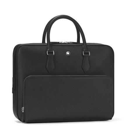 Medium Briefcase with Pocket in Sartorial Leather