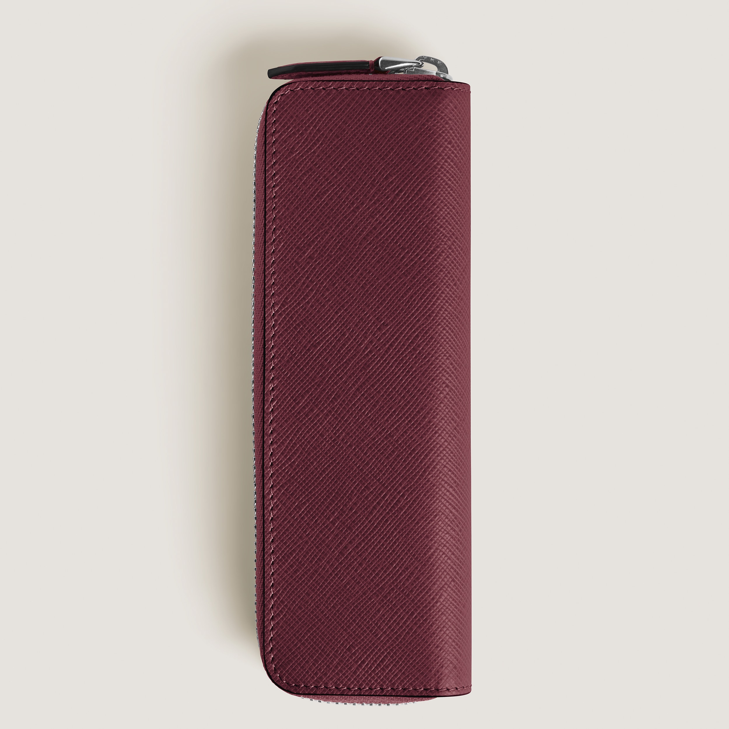1-Pen Pouch with zip in Sartorial Leather - 2