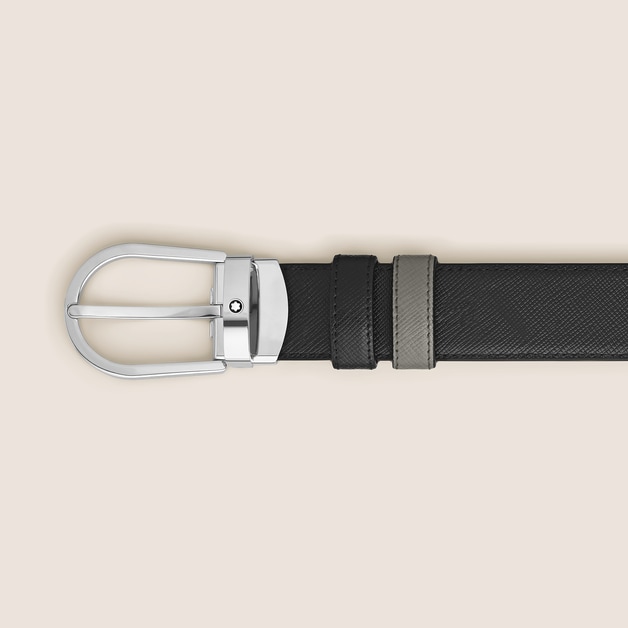 Horseshoe 30 mm Reversible Belt in Sartorial Leather - 2