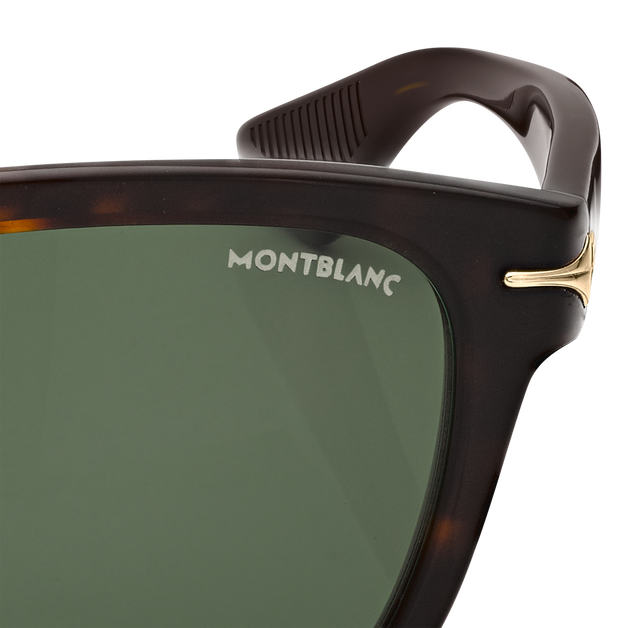 Gafas de sol cuadradas con montura de acetato habano (S) - 3
