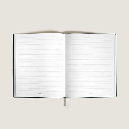 Large Notebook in Sartorial Leather, Lined Pages