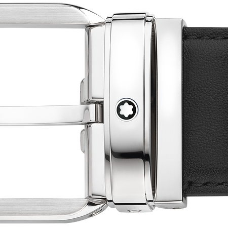 Rectangular 35 mm Belt in Leather