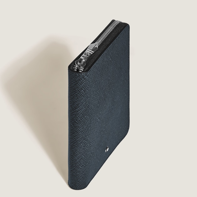 Etui f&uuml;r 5 Schreibger&auml;t mit Rei&szlig;verschluss aus Sartorial Leder - 4