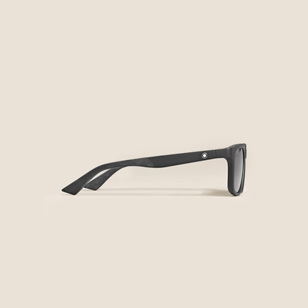 Rectangular Sunglasses with Black Acetate Frame