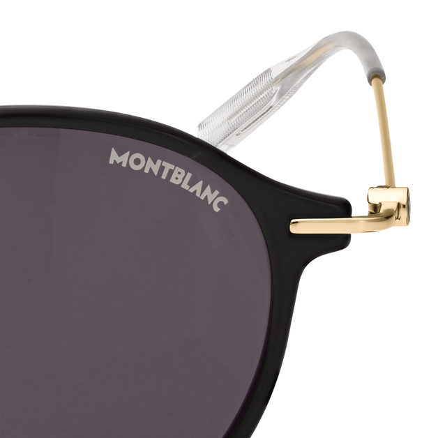 Round Sunglasses with Black Injected Frame - 3