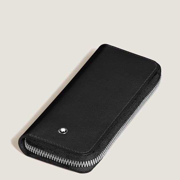 2-Pen Pouch with Zip in Meisterst&uuml;ck Leather - 2