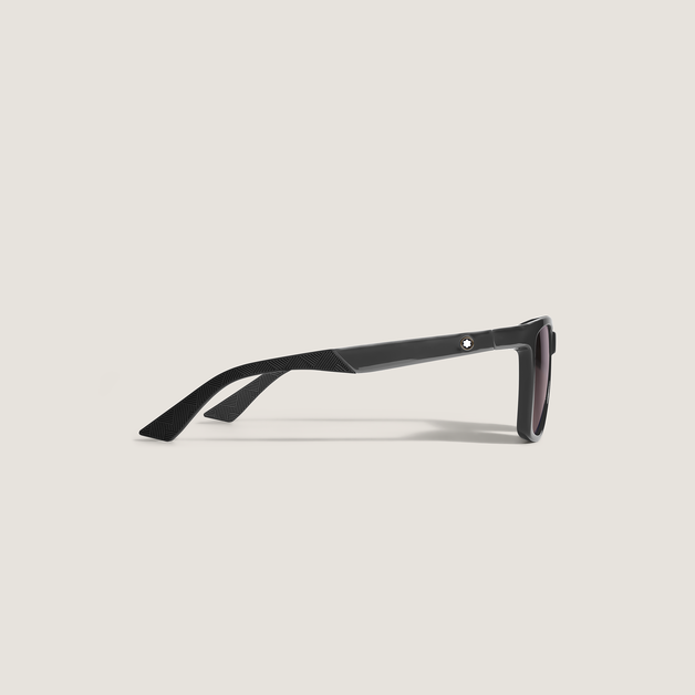 Gafas de sol cuadradas con montura inyectada negra - 2