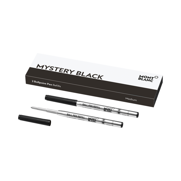 2 Ballpoint Refills, Mystery Black - Fine - 1