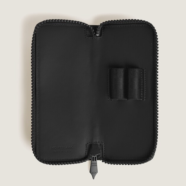 2-Pen Pouch with zip in Extreme Leather - 3
