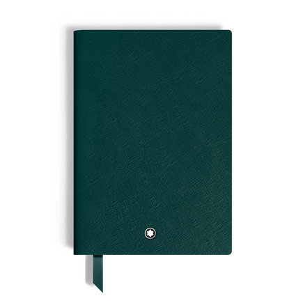 Medium Notebook, Saffiano Leather, British Green – Lined Pages