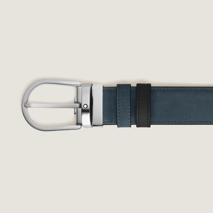 Horseshoe 35 mm Reversible Belt in Suede Leather 