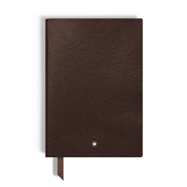 Notebook Medium, Saffiano Leather, Tobacco - Lined Pages - 1