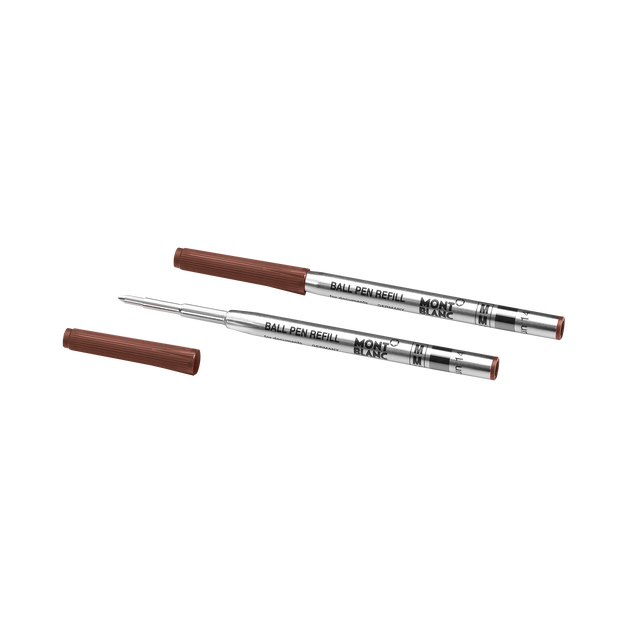 2 Ballpoint Refills, Toffee Brown - Medium - 2