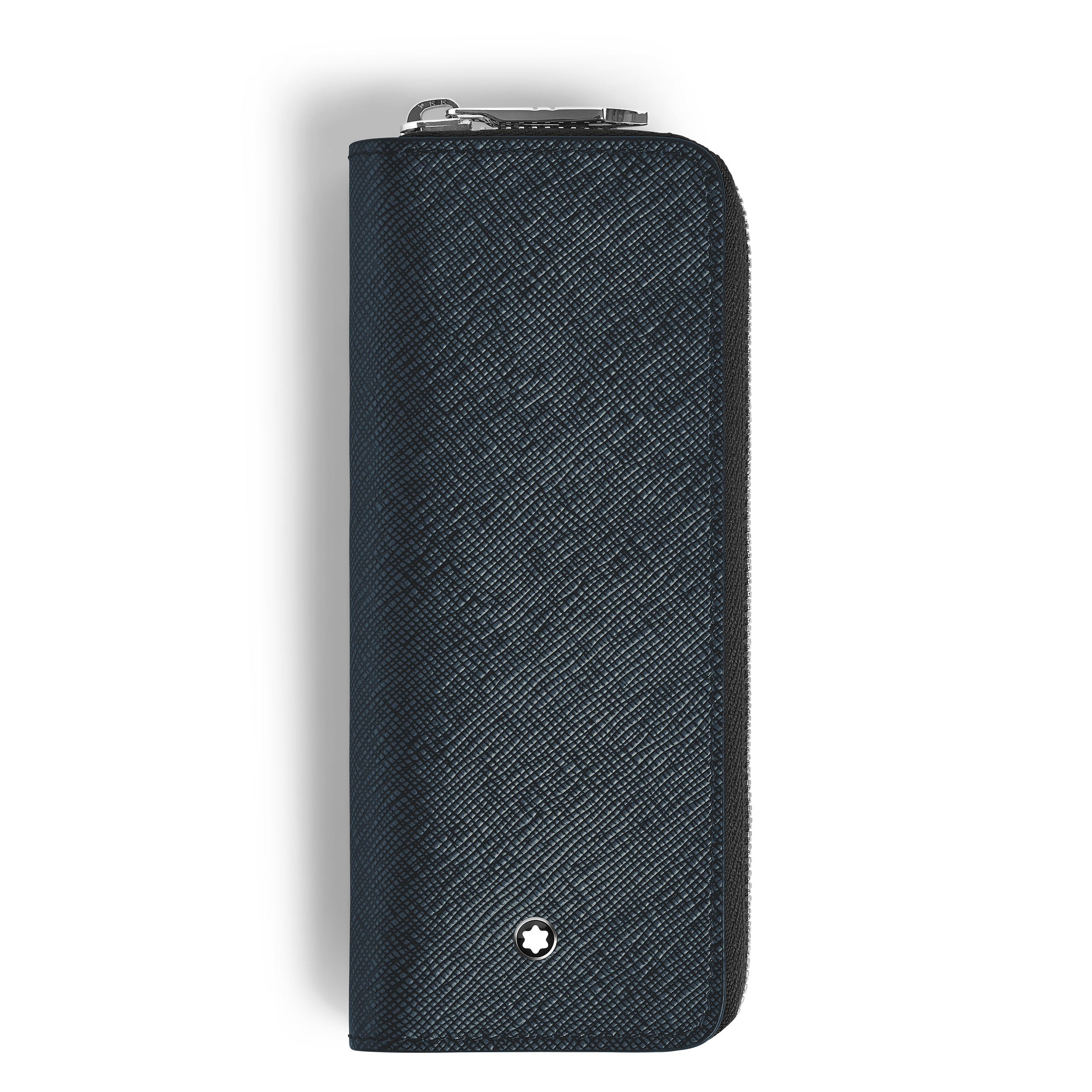 2-Pen Pouch with zip in Sartorial Leather