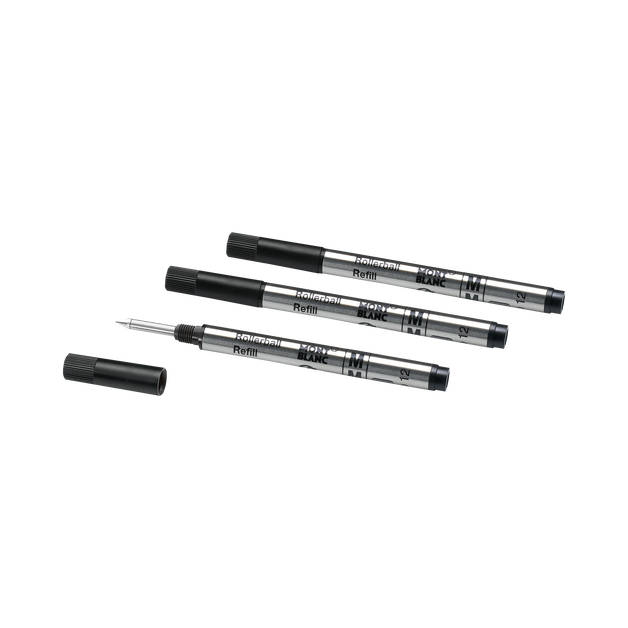 3 recharges pour rollerball petit format, noir profond (M) - 4