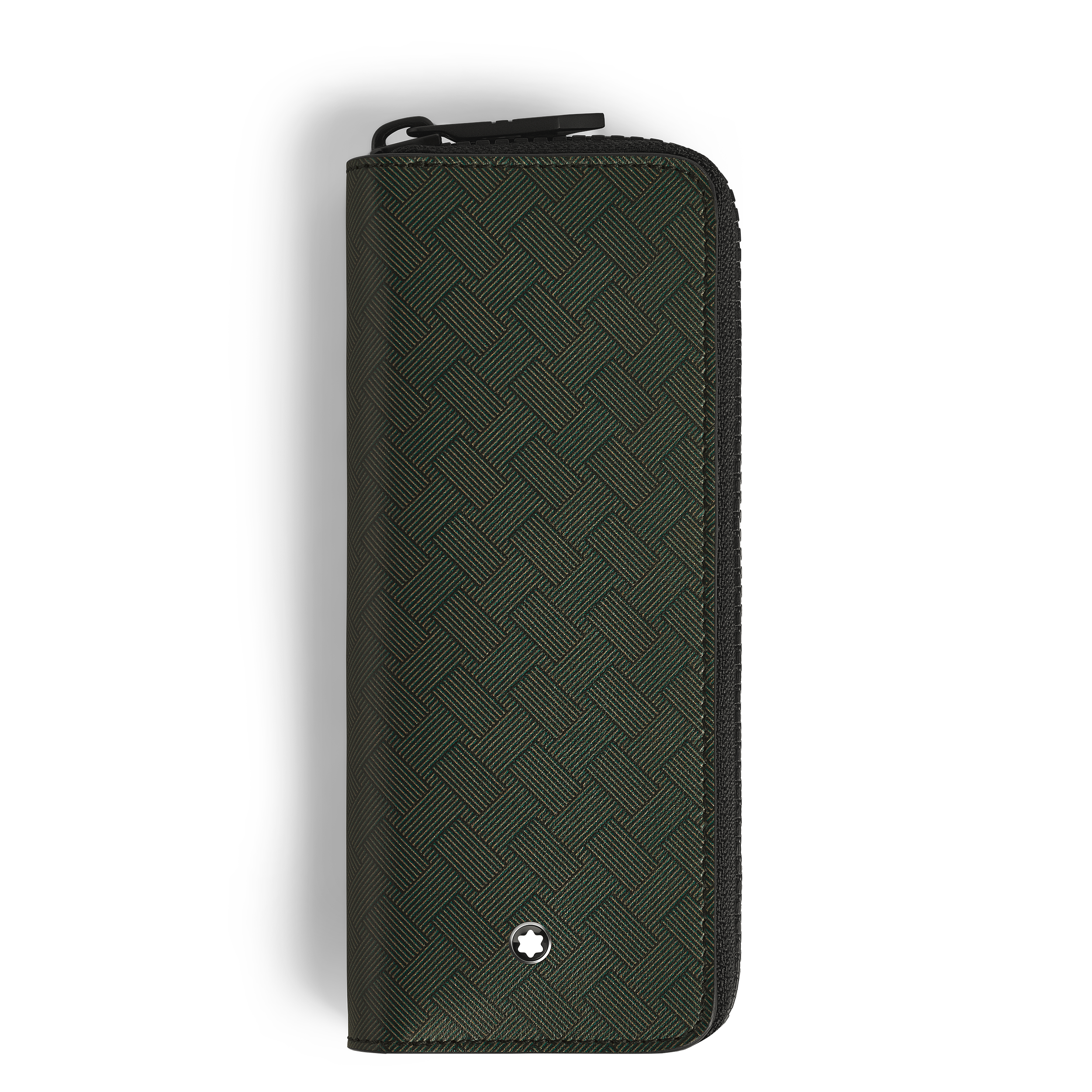 2-Pen Pouch with zip in Extreme Leather