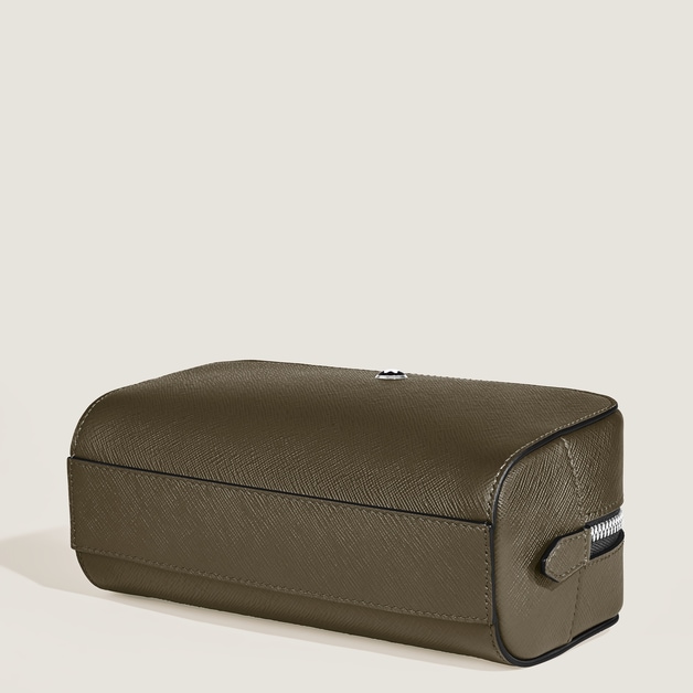 Small Wash Bag in Sartorial Leather - 8