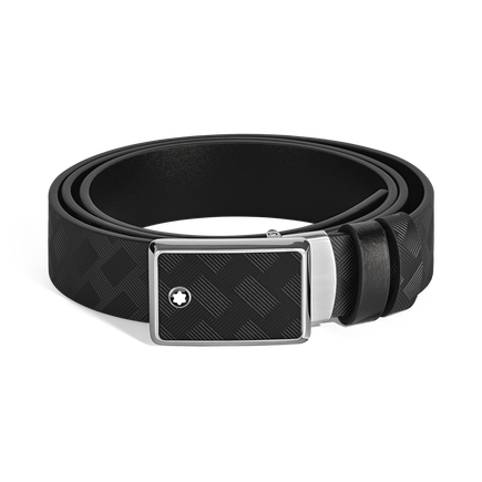 Marquetry Plate 35&nbsp;mm Reversible Belt in Extreme Leather