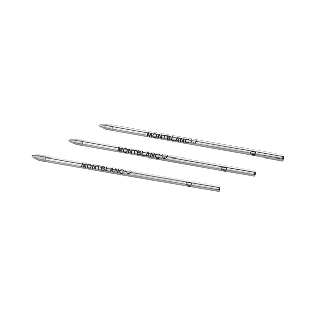 3x Ballpoint Pen Small Refills, Mystery Black - 2