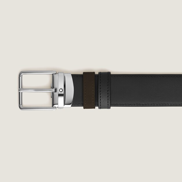 Everyday Buckle Brown/Black 35 mm Reversible Leather Belt - 3