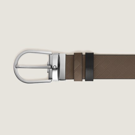 Horseshoe 35 mm Reversible Belt in Extreme Leather