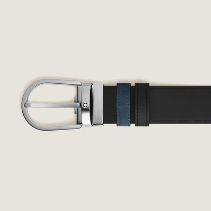Horseshoe 35 mm Reversible Belt in Suede Leather 