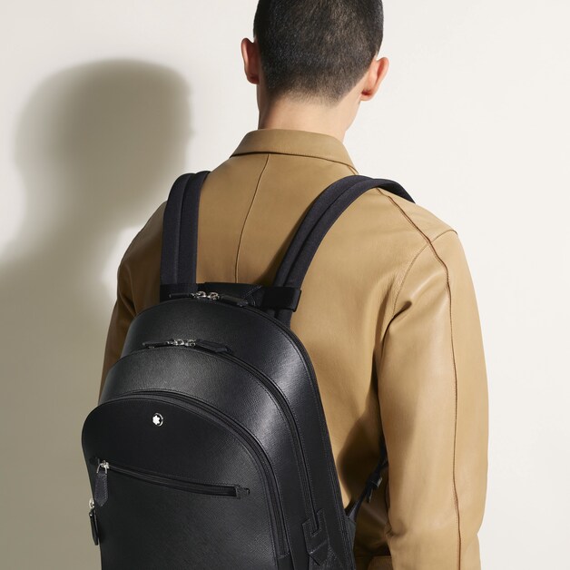 Medium Backpack with 3 Compartments in Sartorial Leather - 2