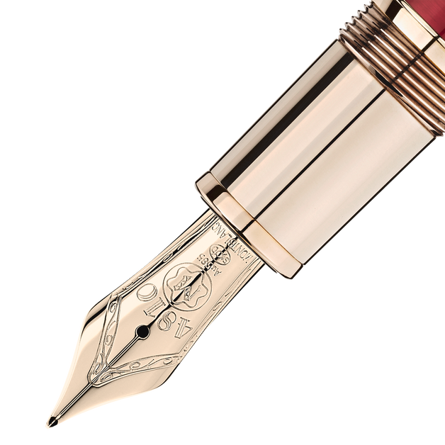 Meisterstück Calligraphy Solitaire Burgundy Lacquer Fountain Pen - 2