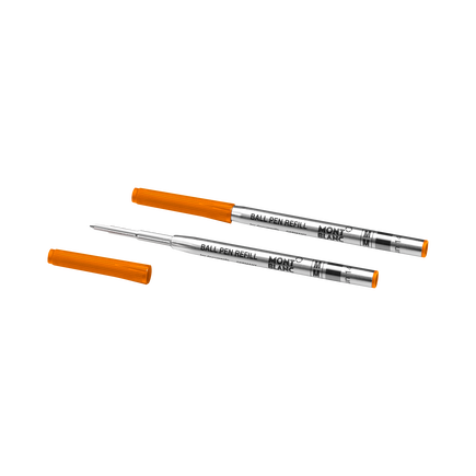 2 Ballpoint Refills, Manganese Orange - Medium