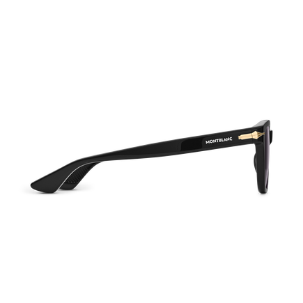 Squared Sunglasses with Black Colored Acetate Frame (S)
