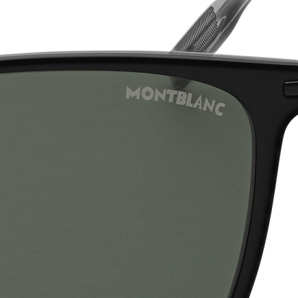 Rectangular Sunglasses with Black Injected Frame