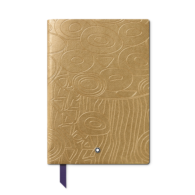 Notebook #146 small, Masters of Art Homage to Gustav Klimt, Gold Color - Lined - 1