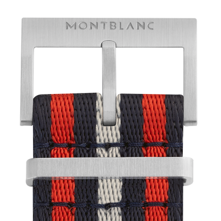 Bracelet en nylon rouge et bleu