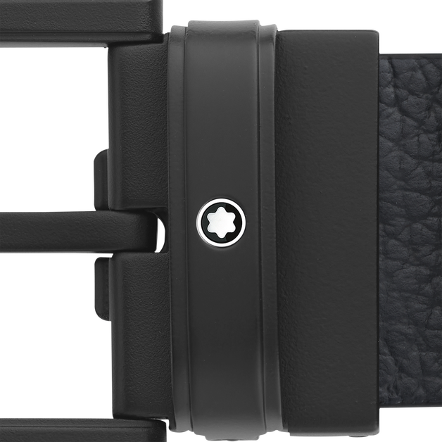 Rectangular 35 mm Reversible Belt in Sartorial Leather - 3